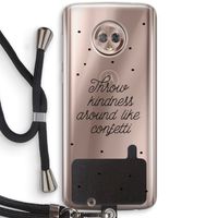 Confetti: Motorola Moto G6 Transparant Hoesje met koord