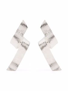 Wouters & Hendrix boucles d'oreilles Swirl torsadées - Argent