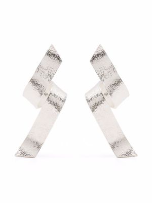 Wouters & Hendrix boucles d'oreilles Swirl torsadées - Argent