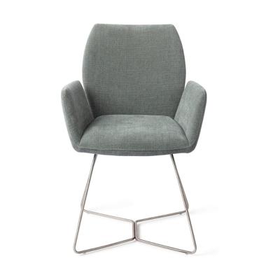 Jesper Home Misaki eetkamerstoel Breezy Blue beehive steel