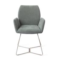 Jesper Home Misaki eetkamerstoel Breezy Blue beehive steel