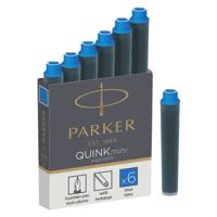 Inktpatroon Parker Quink mini tbv Parker esprit koningsblauw pak à 6..