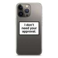 Don't need approval: iPhone 13 Pro Transparant Hoesje