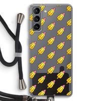 Waterijsjes: Samsung Galaxy S21 Transparant Hoesje met koord