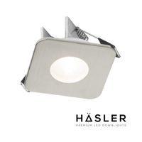 Häsler Inbouwspot Mallorca Incl. Fase Aansnijding Dimbaar 6,8 cm 4 Watt Warm Wit RVS Set - Set 1 Spot - thumbnail