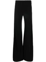 Alberta Ferretti pantalon ample évasé - Noir