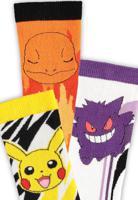Pokémon Socks 3-Pack Pikachu, Charmander, Gengar 43-46 - thumbnail