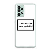 Alone: Samsung Galaxy A52s 5G Transparant Hoesje
