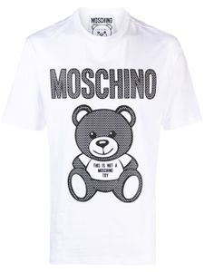 Moschino t-shirt en coton à imprimé ourson - Blanc