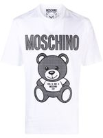 Moschino t-shirt en coton à imprimé ourson - Blanc