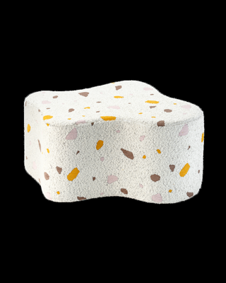 Poef Cloud Terrazzo Marble