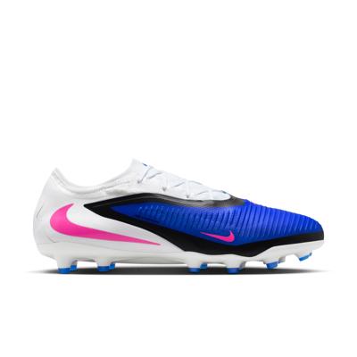 Nike Phantom 6 Low Pro Kunstgras Voetbalschoenen (AG) Blauw Wit Felroze Nike Phantom 6 Low Pro Kunstgras Voetbalschoenen (AG) Blauw Wit Felroze