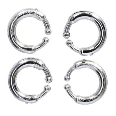 Nep verkleed accessoires neusringen 4x stuks