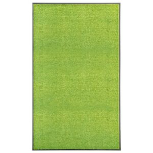 VidaXL Deurmat wasbaar 90x150 cm groen