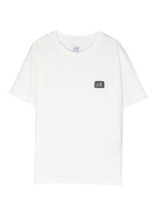 C.P. Company Kids t-shirt en coton à patch logo - Blanc