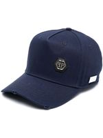 Philipp Plein casquette à patch logo - Bleu