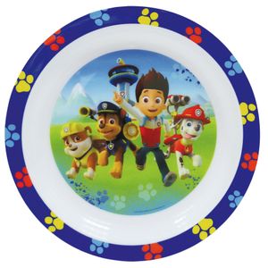 Kunststof ontbijtbordje plat Paw Patrol 22 cm