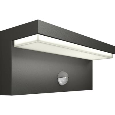Philips LED Bustan 8720169257399 LED-buitenlamp met bewegingsmelder (wand) LED 3.8 W Antraciet