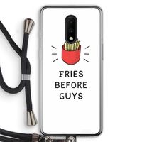 Fries before guys: OnePlus 7 Transparant Hoesje met koord
