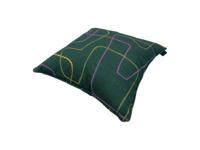 Sierkussen met paspel ca. 50x50 cm Joah green Madison - Madison