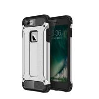 iPhone 7 Plus & 8 Plus robuust pantser TPU + Kunststof back cover Hoesje (zilverkleurig)