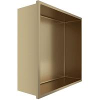 Inbouwnis 30x30x10 cm - Geborsteld Goud RVS 304