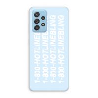 Hotline bling blue: Samsung Galaxy A73 Transparant Hoesje