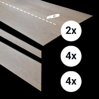 Douwes Dekker - PVC complete traptreden set Honing 78907 (PVC)