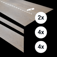 Douwes Dekker - PVC complete traptreden set Honing 78907 (PVC)