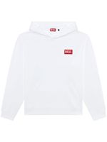 Diesel hoodie à patch logo - Blanc - thumbnail