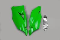 UFO PLAST Side covers ufo kawasaki green