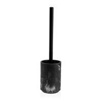 Toiletborstel Versa Zwart Hars Staal 9,4 x 37 x 9,4 cm