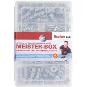 Fischer 513892 Meister-Box met GK-pluggen, schroeven, winkelhaken en ronde haken 101 onderdelen