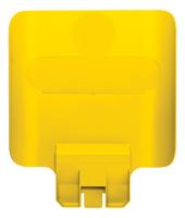 Paneel rubbermaid slim jim rs voor label geel