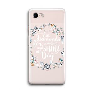 Diamonds: Google Pixel 3 Transparant Hoesje