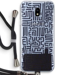 Moroccan Print: Samsung Galaxy J3 (2017) Transparant Hoesje met koord