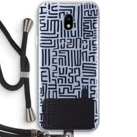 Moroccan Print: Samsung Galaxy J3 (2017) Transparant Hoesje met koord