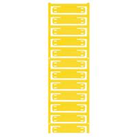 Weidmüller 1076890000 SFX 11/60 MC NE GE V0 Kabelmarkering Montagemethode: Kabelbinder Markeringsvlak: 11 x 60 mm Geel Aantal markeringen: 60 60 stuk(s)
