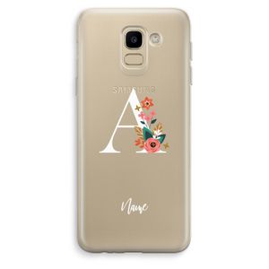 Pink Bouquet: Samsung Galaxy J6 (2018) Transparant Hoesje
