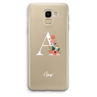 Pink Bouquet: Samsung Galaxy J6 (2018) Transparant Hoesje