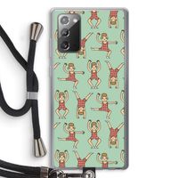 Gymboys: Samsung Galaxy Note 20 / Note 20 5G Transparant Hoesje met koord Gymboys: Samsung Galaxy Note 20 / Note 20 5G Transparant Hoesje met koord