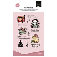 Vaessen Creative • clear stamps panda claus 14st.