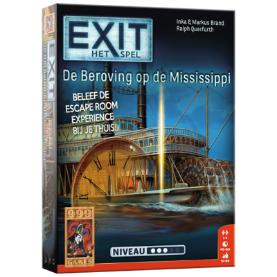 999 Games EXIT - De beroving op de Mississippi - Breinbreker