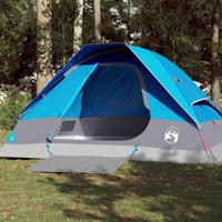 VidaXL Koepeltent 4-persoons waterdicht blauw