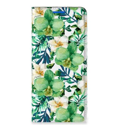 OPPO Reno6 5G Smart Cover Orchidee Groen OPPO Reno6 5G Smart Cover Orchidee Groen