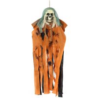Halloween/horror thema hang decoratie spook/skelet - enge/griezelige pop - 100 cm - thumbnail