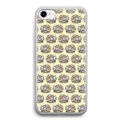 Slapende poes: iPhone SE 2020 Transparant Hoesje