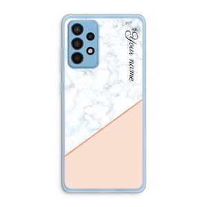 Marmer in stijl: Samsung Galaxy A52 Transparant Hoesje