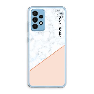 Marmer in stijl: Samsung Galaxy A52 Transparant Hoesje