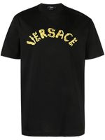 Versace t-shirt Seashell Baroque en coton - Noir